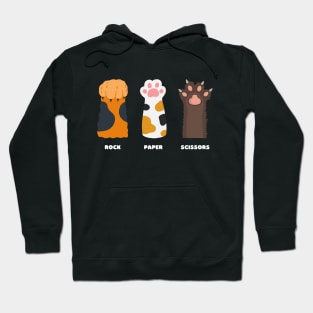 Rock paper scissors cat game Hoodie